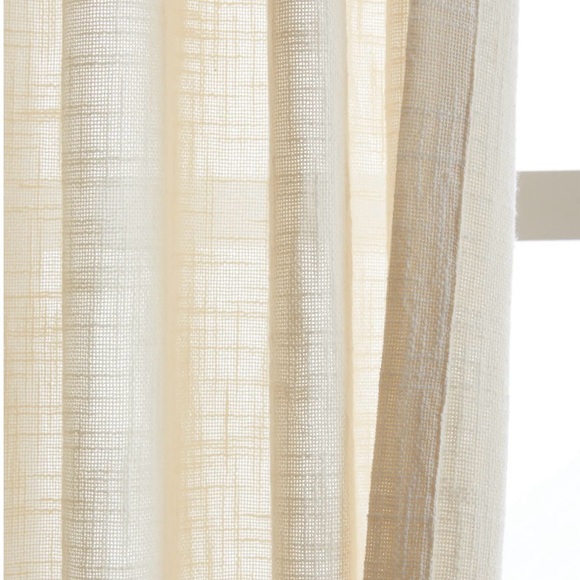 NWT! Quince Cotton Sheer Curtain Set (Set of 2) - Picture 2 of 3